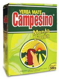 Matetee Yerba Mate CAMPESINO menta limón 500g