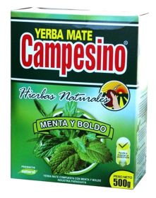 Matetee Yerba Mate CAMPESINO REFRESCANTE Menta Minze 500g